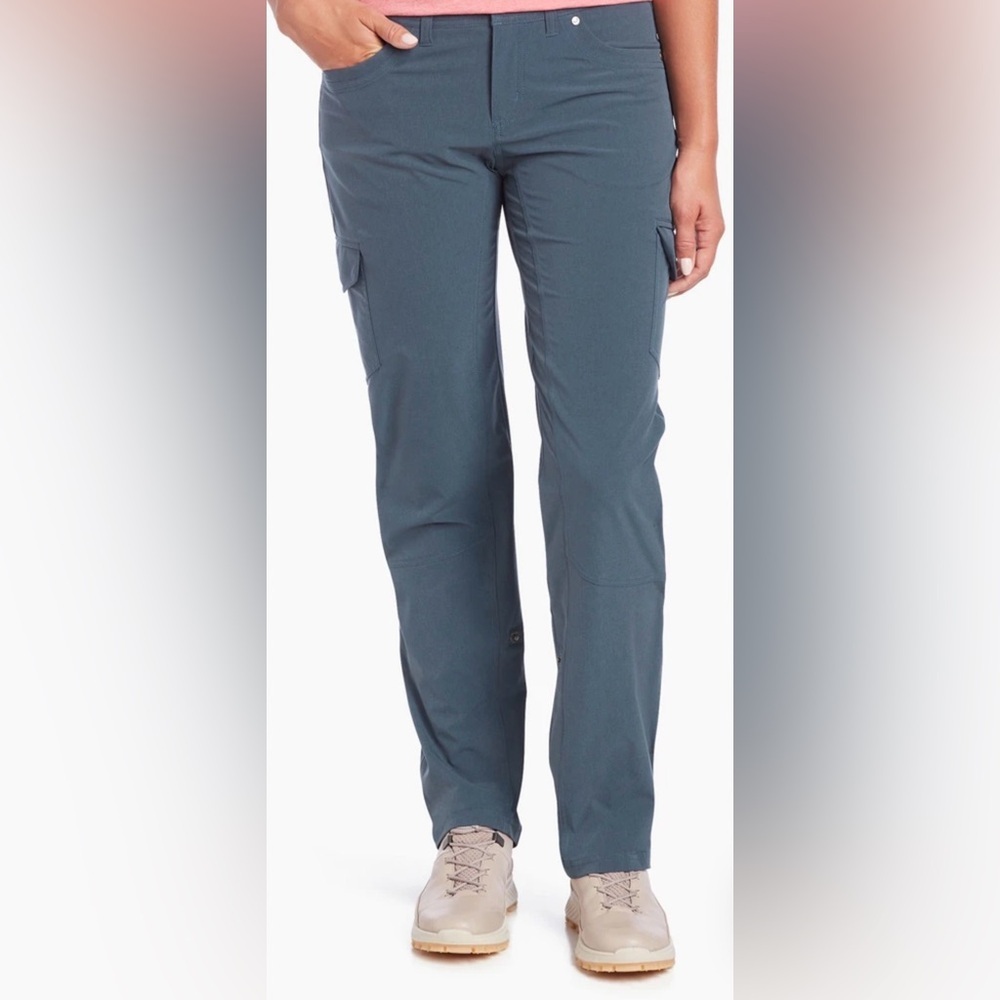 Kuhl Women's Straight Leg Pants that roll up  - Blue